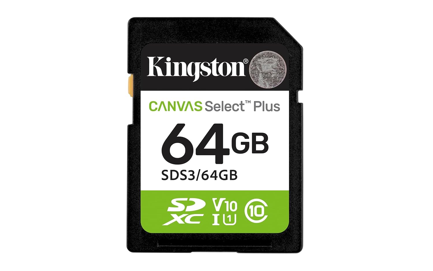 Kingston Canvas Select Plus SDXC Memory Card - Class 10 UHS-I