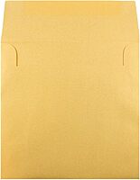 JAM PAPER Metallic Invitation Envelopes - Gold Stardream - 25/Pack