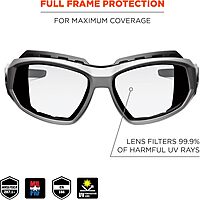 Ergodyne Skullerz Loki Convertible Anti-Fog Safety Glasses