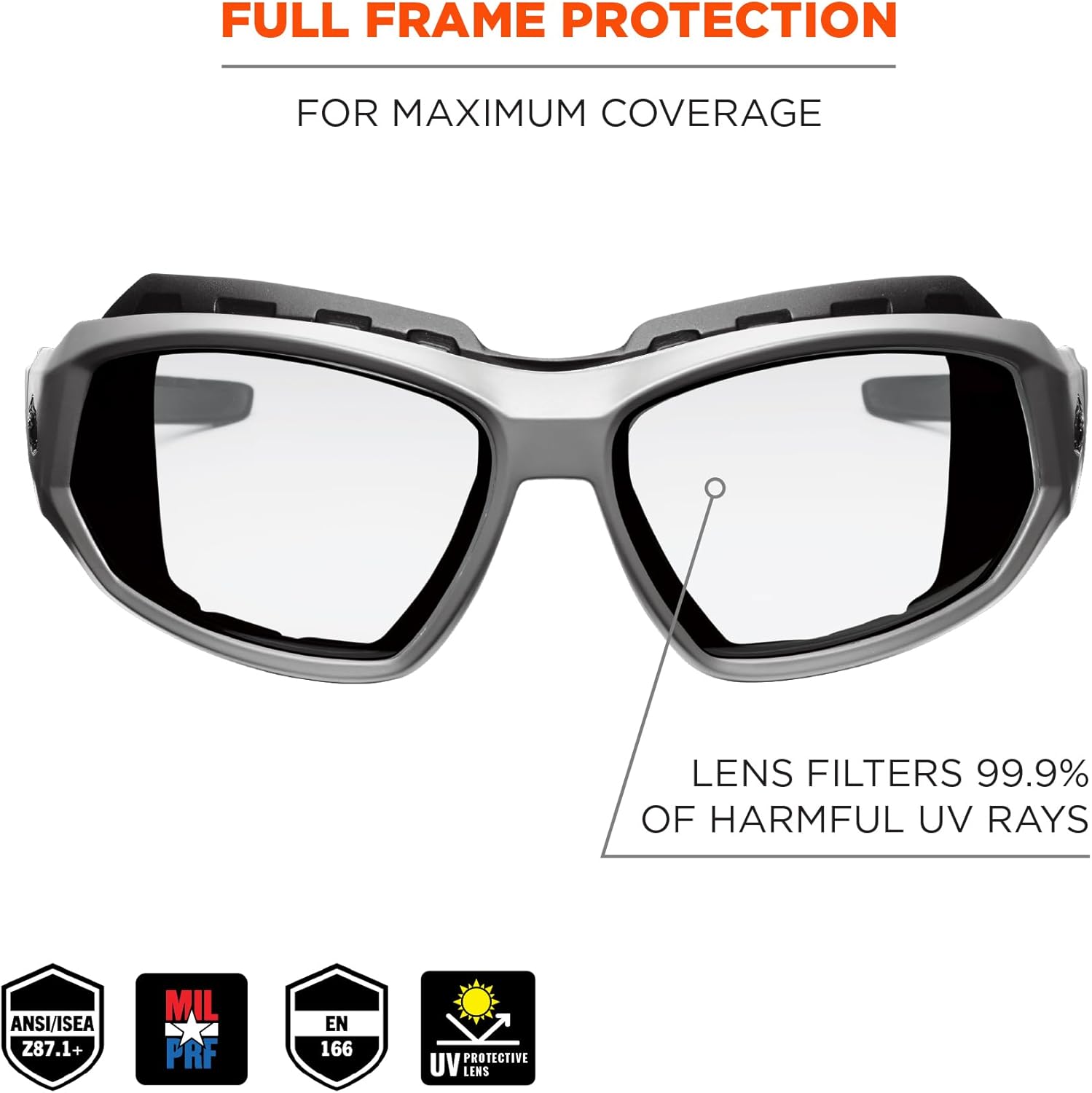 Ergodyne Skullerz Loki Convertible Anti-Fog Safety Glasses