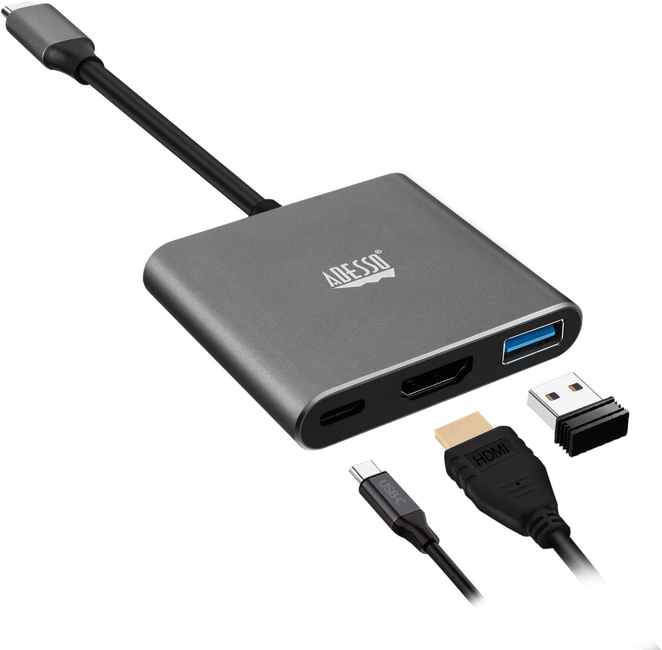 ADESSO AUH-4010 USB-C Docking Station - 4K HDMI, 100W PD