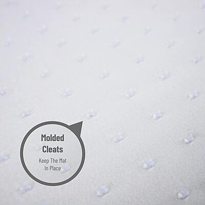 MIND READER Office Chair Mat, PVC Under Desk Floor Protector