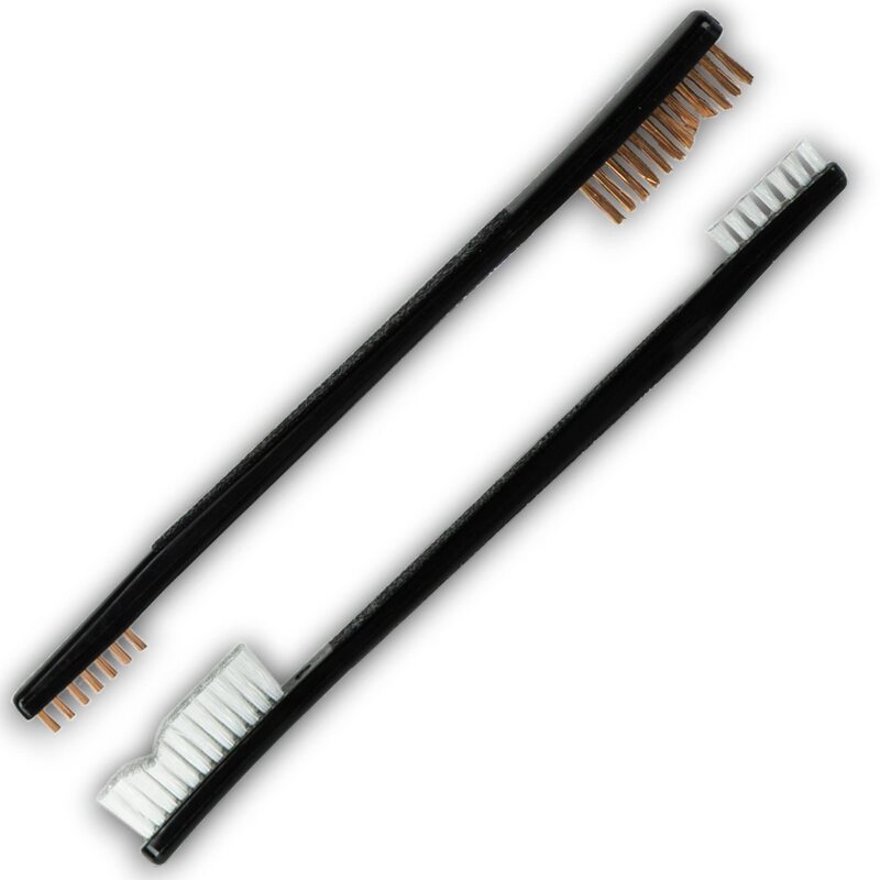 Double End Nylon and Bronze Gun Brush Combo Set