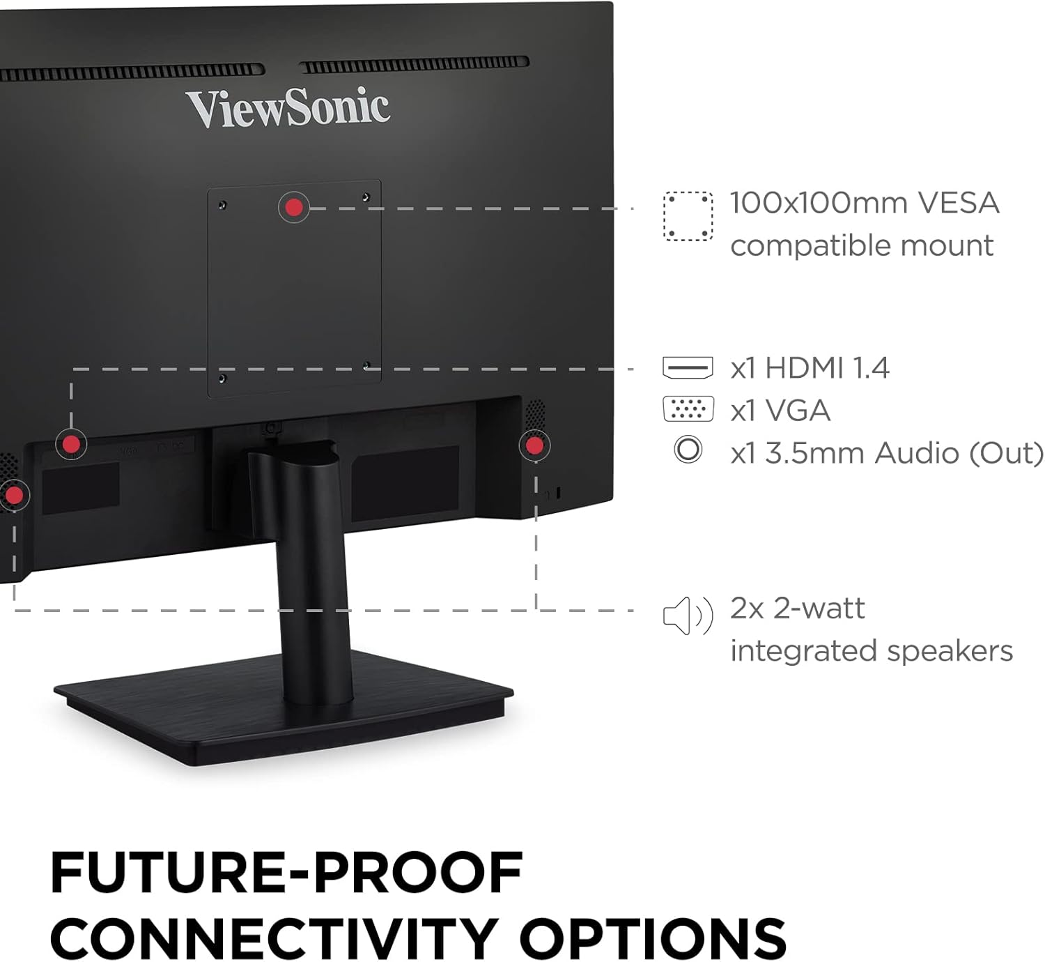 VIEWSONIC Full HD 1080p Frameless Eye Care Monitors