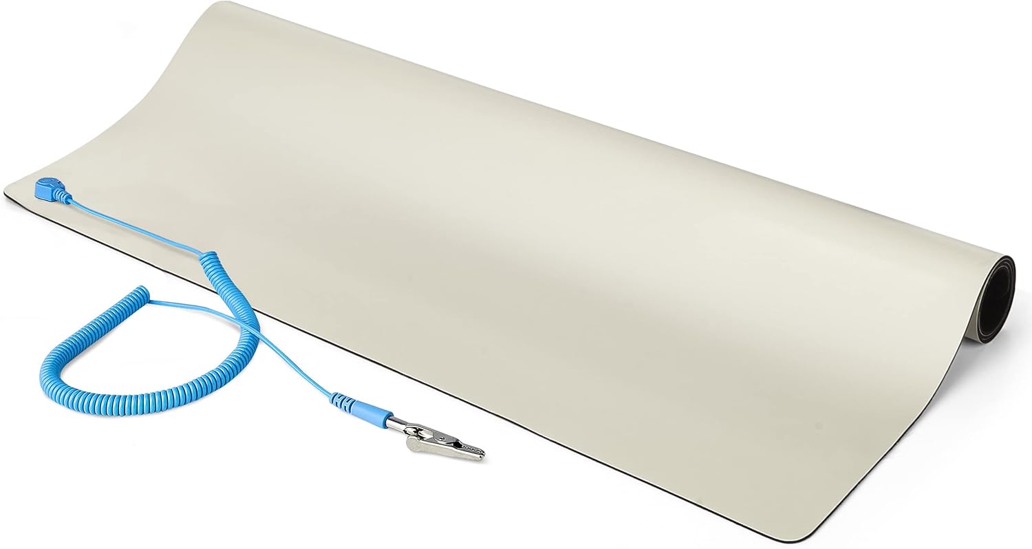 StarTech.com Anti Static Mat & ESD Wrist Strap with Grounding Wire - Anti-Static Wrist Band (SWS100)