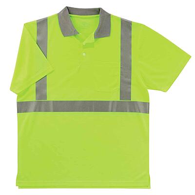 Ergodyne GloWear 8295 ANSI High Visibility Reflective Polo Shirt