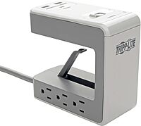 Eaton Tripp Lite Series 6-Outlet Surge Protector w/2 USB-A (2.4A Shared) & 1 USB-C (3A) - 8 ft. Cord, 1080 Joules, Desk Clamp - TLP648USBC