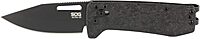SOG Ultra XR XHP Lightweight Slim 6.5mm Folding Knife | CRYO CTS XHP Stainless Steel Blade and Carbon Fiber Handle, XR Lock