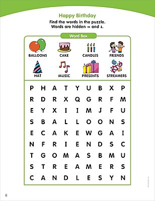 Scholastic Little Skill Seekers: Word Searches Activity Book, Pre-K To Kindergarten