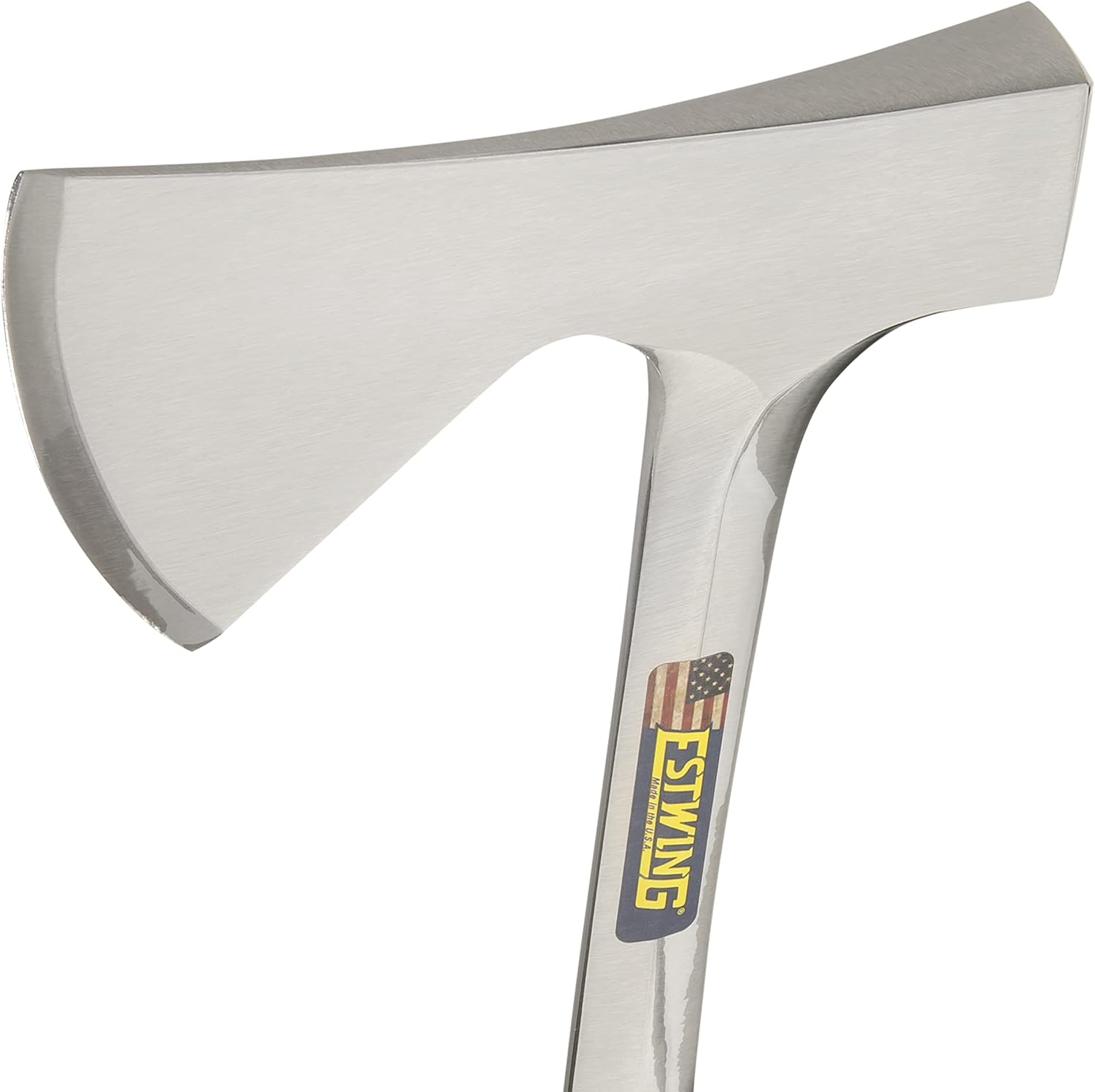 ESTWING Camper's Axe - 16" Hatchet with Forged Steel Construction & Shock Reduction Grip - E44A 16" Blue