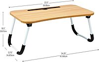 Mind Reader Lap Desk Laptop Stand Bed Tray Folding Legs Portable MDF