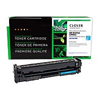 Clover Remanufactured Toner Cartridge (Reused OEM Chip) Replacement for HP 206A (W2111A) | Cyan