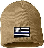 THIN BLUE LINE Flag Knit Beanie