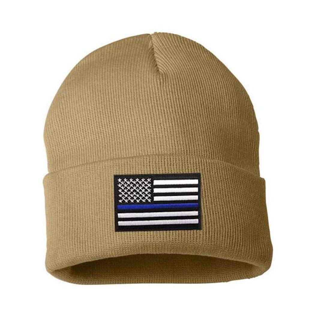 THIN BLUE LINE Flag Knit Beanie