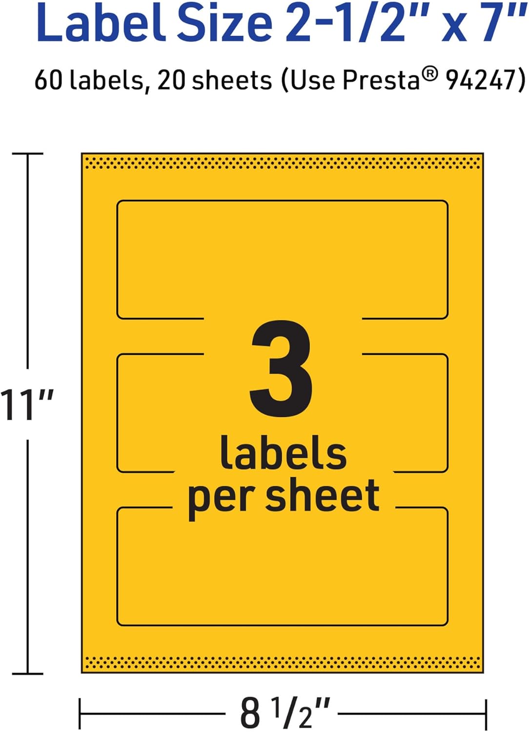 Avery Printable Rectangle Labels, Sure Feed Technology, Print-to-The-Edge, Laser/Inkjet Printable
