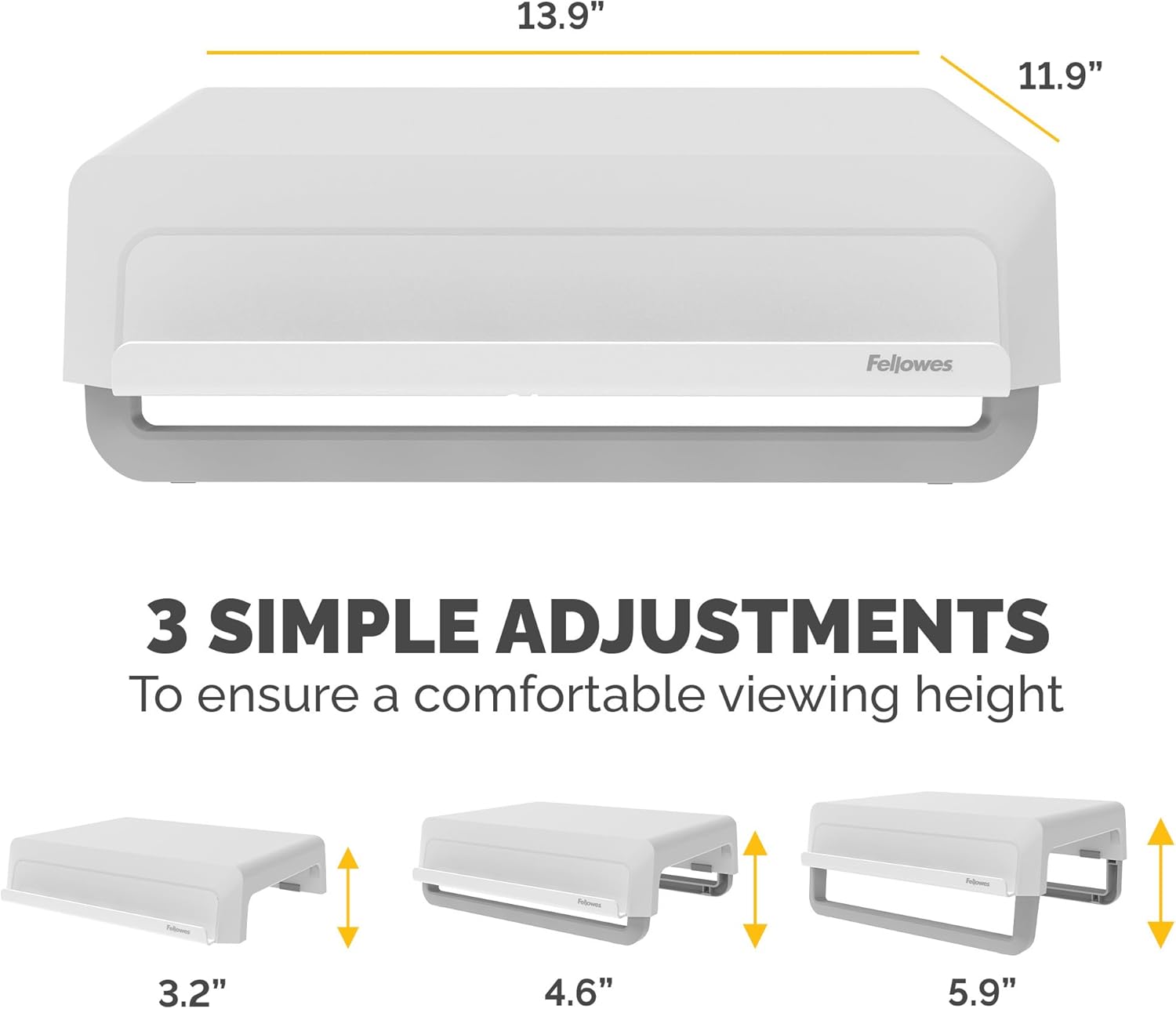 Fellowes Breyta Ergonomic Height Adjustable Stand for Monitor/Laptop