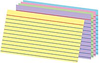 Office Depot® Brand Ruled Rainbow Index Cards, 3" x 5", Assorted Colors, Pack Of 100