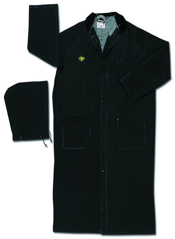MCR Safety Men's Flame-Resistant Classic Rider Coat - Black, X-Large X3-Large Black