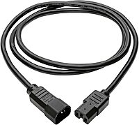 Tripp Lite C14 to C15 Heavy-Duty Power Cord, 14 AWG, 15A