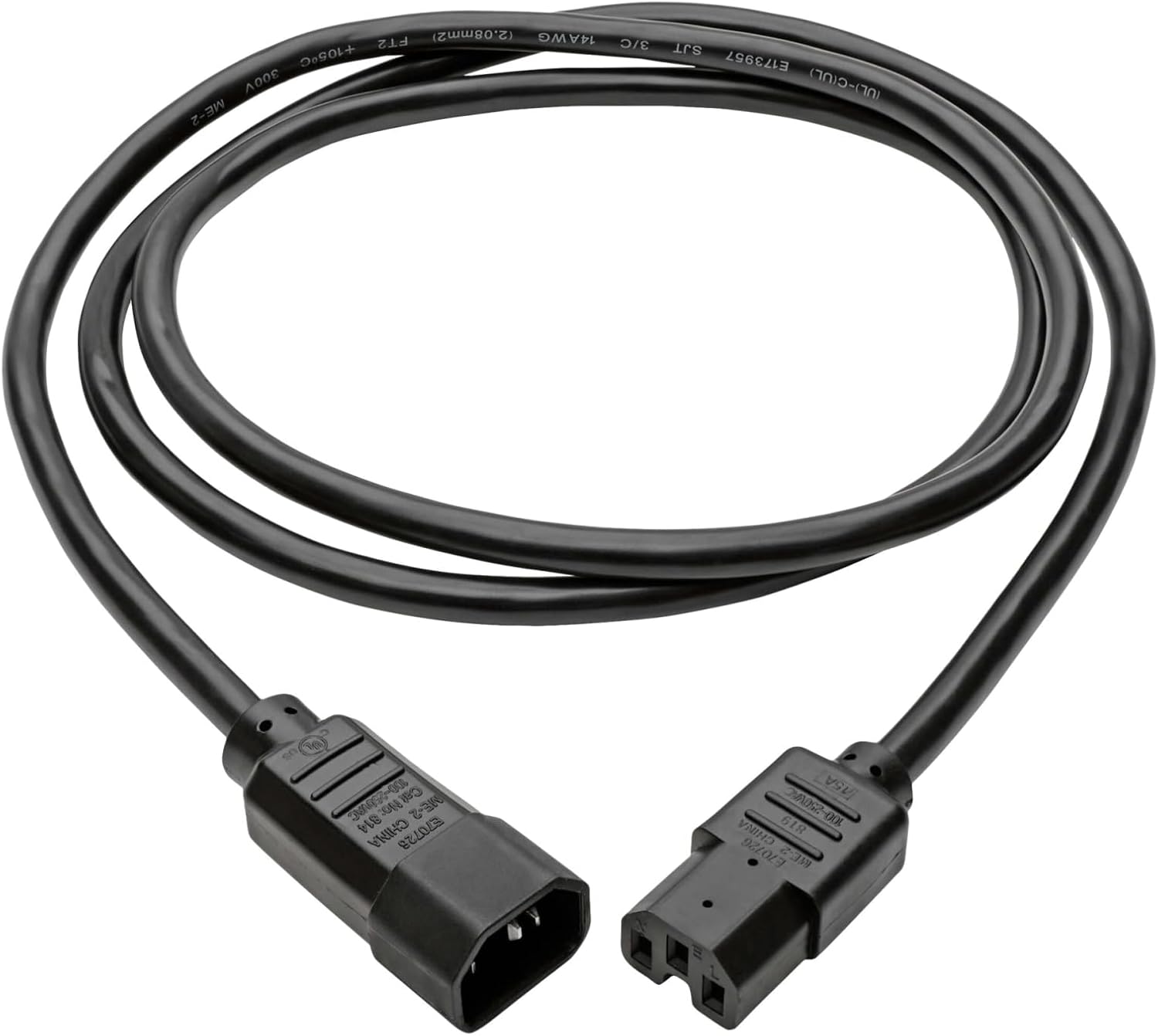 Tripp Lite C14 to C15 Heavy-Duty Power Cord, 14 AWG, 15A