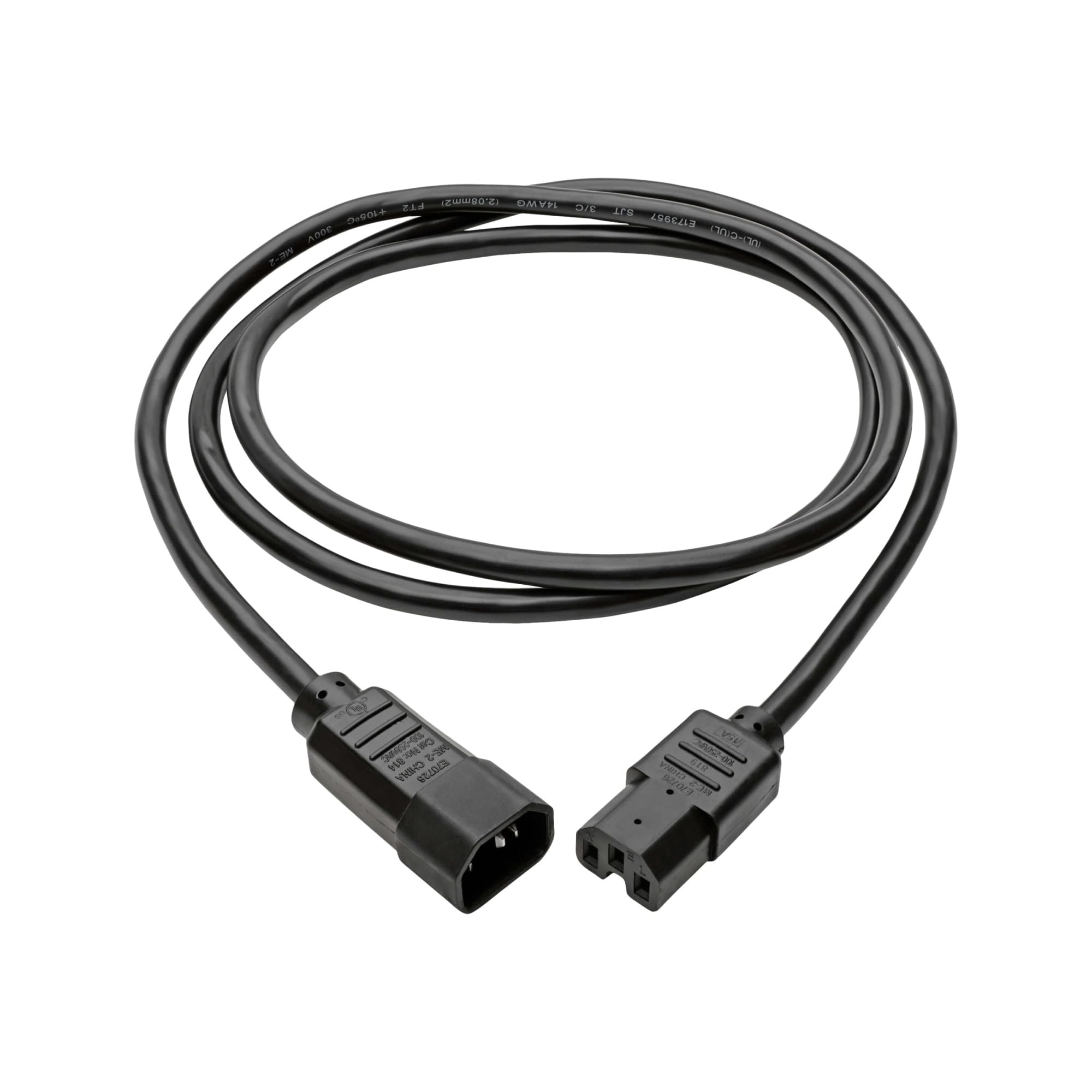 Tripp Lite C14 to C15 Heavy-Duty Power Cord, 14 AWG, 15A