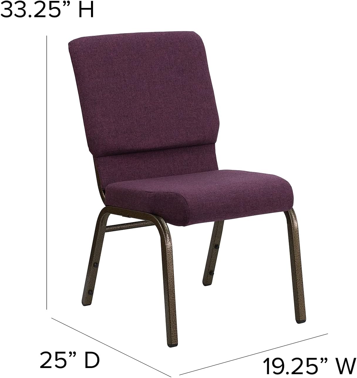 FLASH FURNITURE HERCULES Series 18.5''W Stacking Church Chair