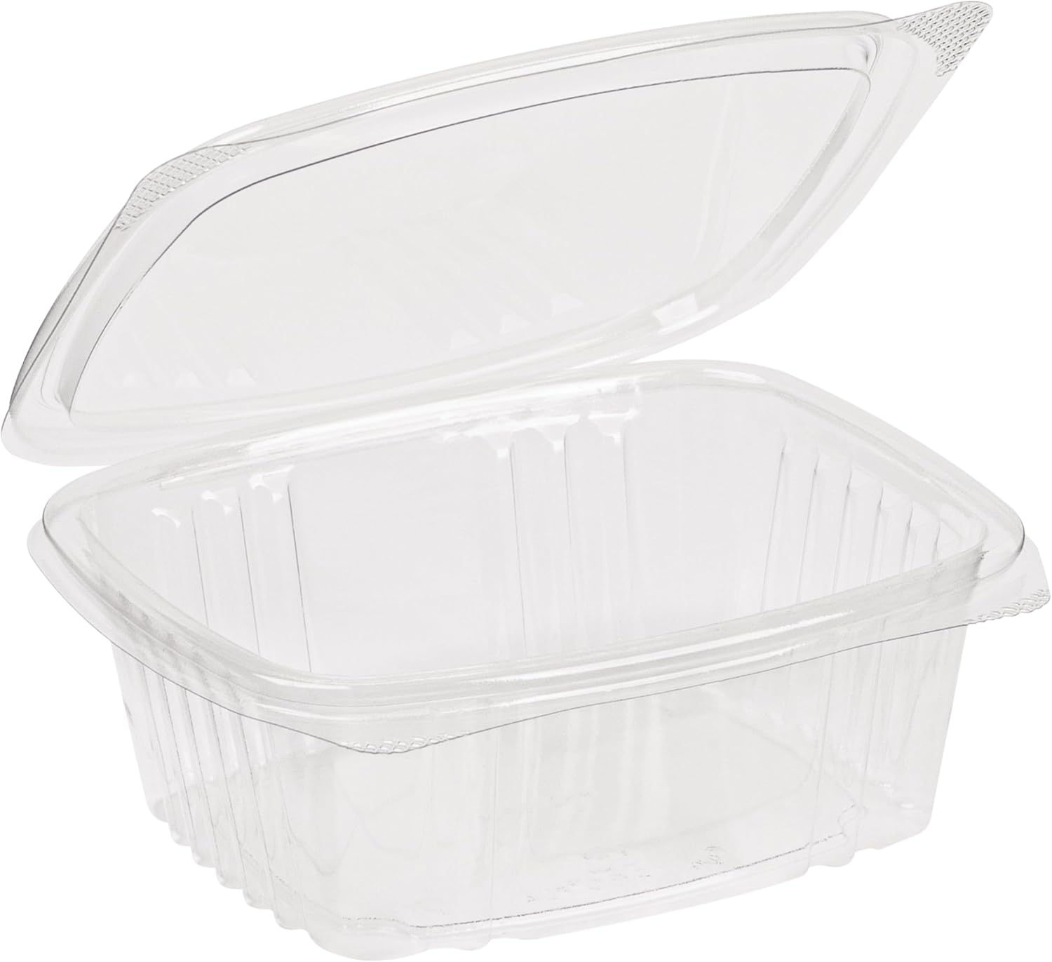 STALKMARKET Jaya Compostable Clear PLA Hinged Rectangular Deli Containers