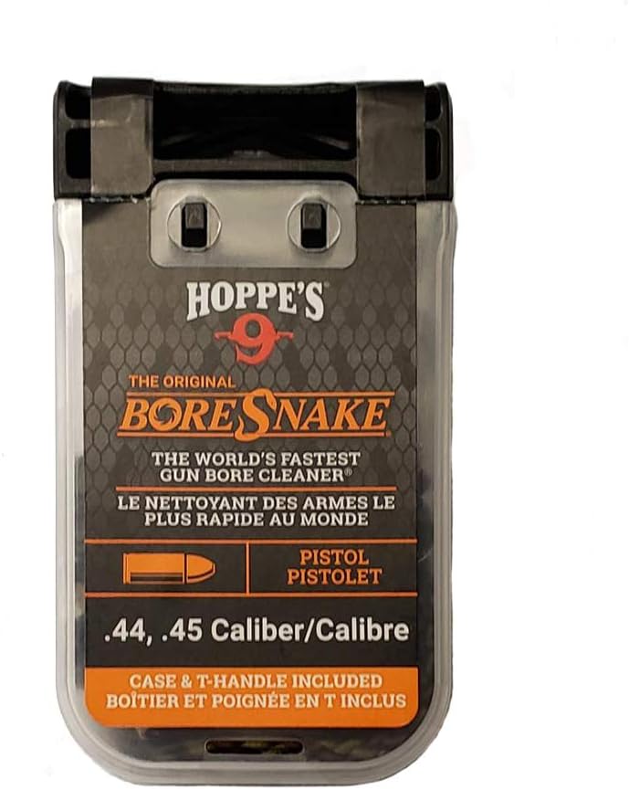 Hoppe's, Boresnake® with Den and T-Handle, Pistol Cleaner Hoppe's .44, .45 Boresnake® Den Pistol