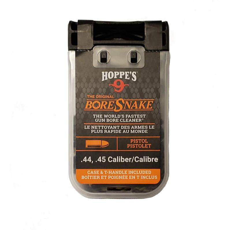 Hoppe's, Boresnake® with Den and T-Handle, Pistol Cleaner Hoppe's .44, .45 Boresnake® Den Pistol