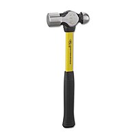 NUPLA Classic Ball Pein Hammer, Fiberglass Handle, 14 in, Carbon Steel 32 oz Head