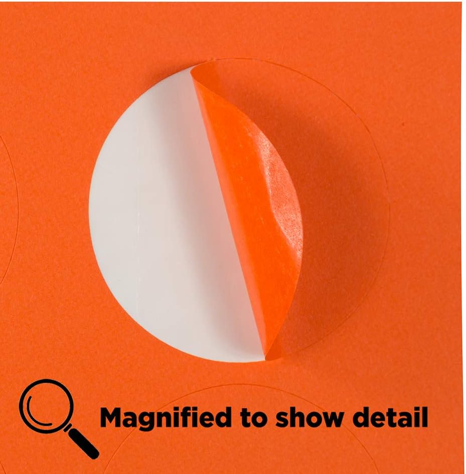 JAM PAPER Circle Label Sticker Seals - 1 2/3 Inch Diameter - 120 Round Labels/Pack