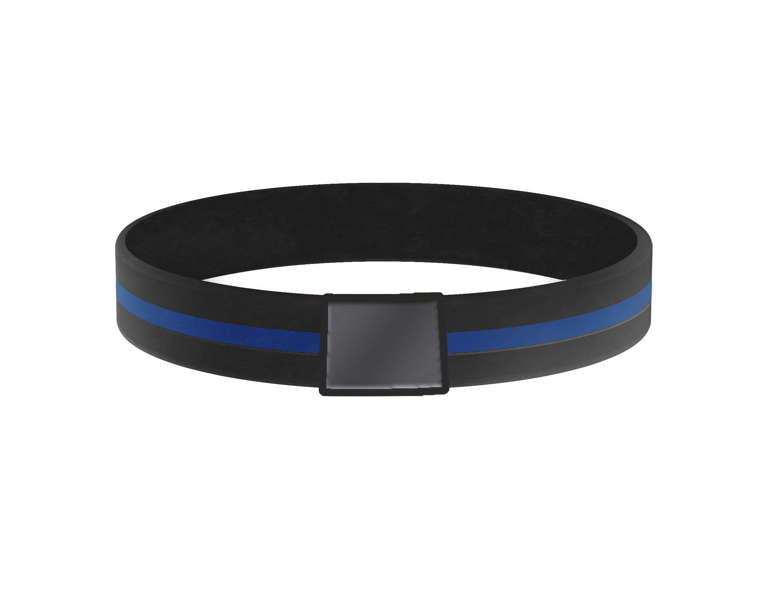Thin Blue Line USA State Silicone Bracelet