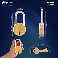Nav-Tal 7 Levers 4 Keys / Brass / 8169