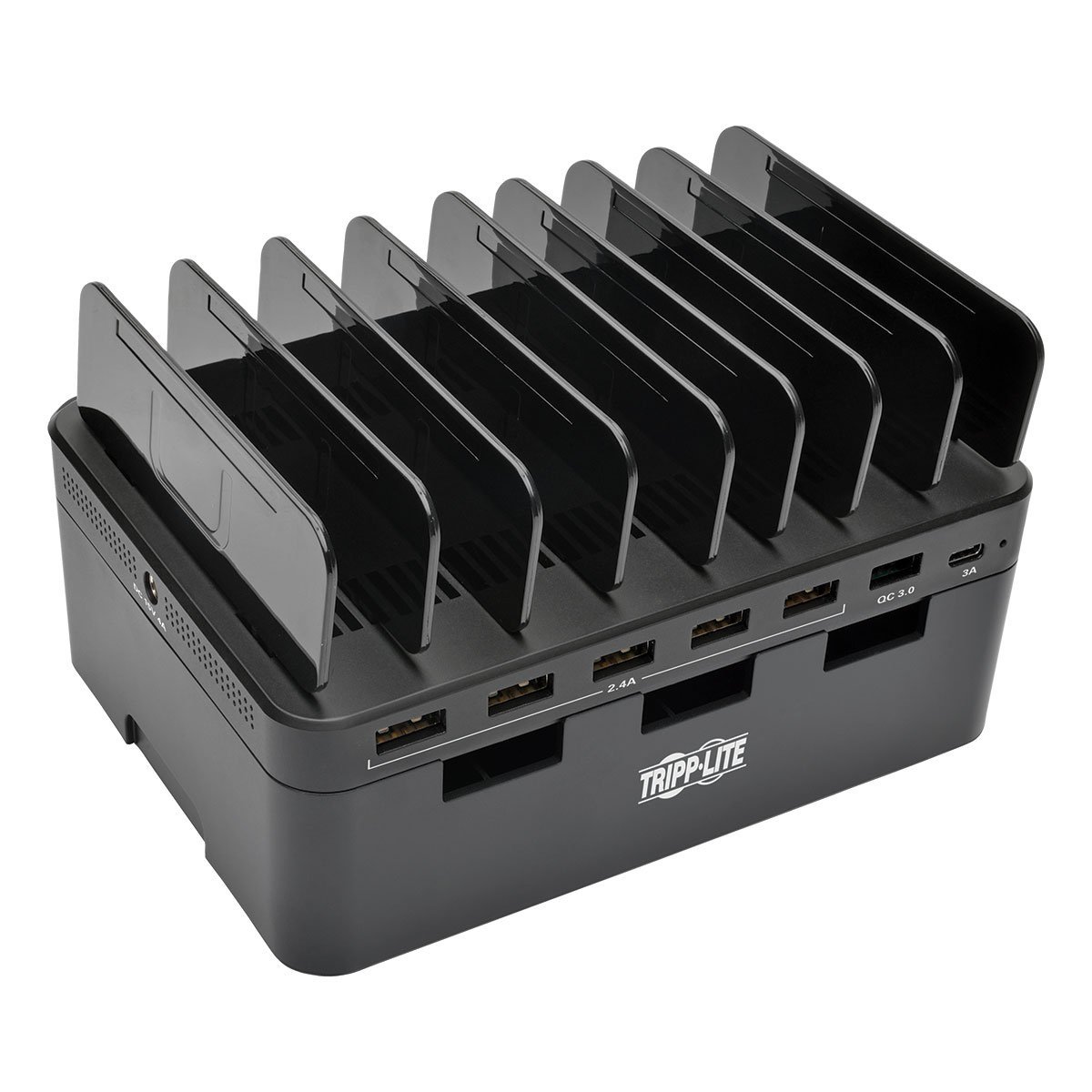 TRIPP LITE USB Charging Station with Storage and Adjustable Brackets