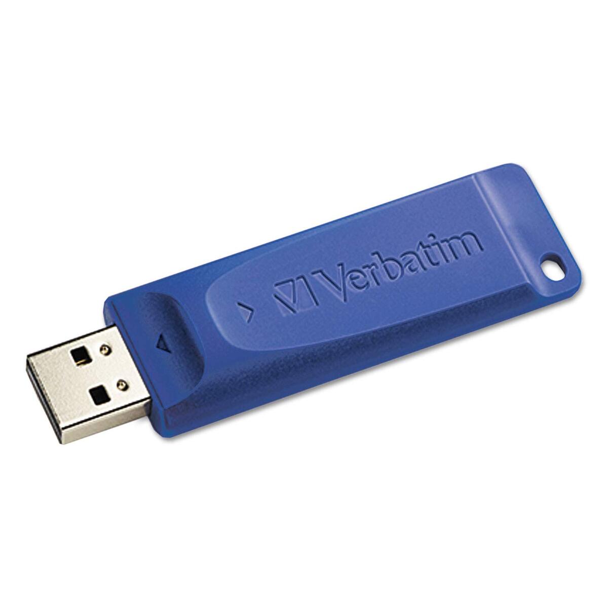 VERBATIM USB 2.0 Retractable Cap-less Flash Drive - Universally Compatible
