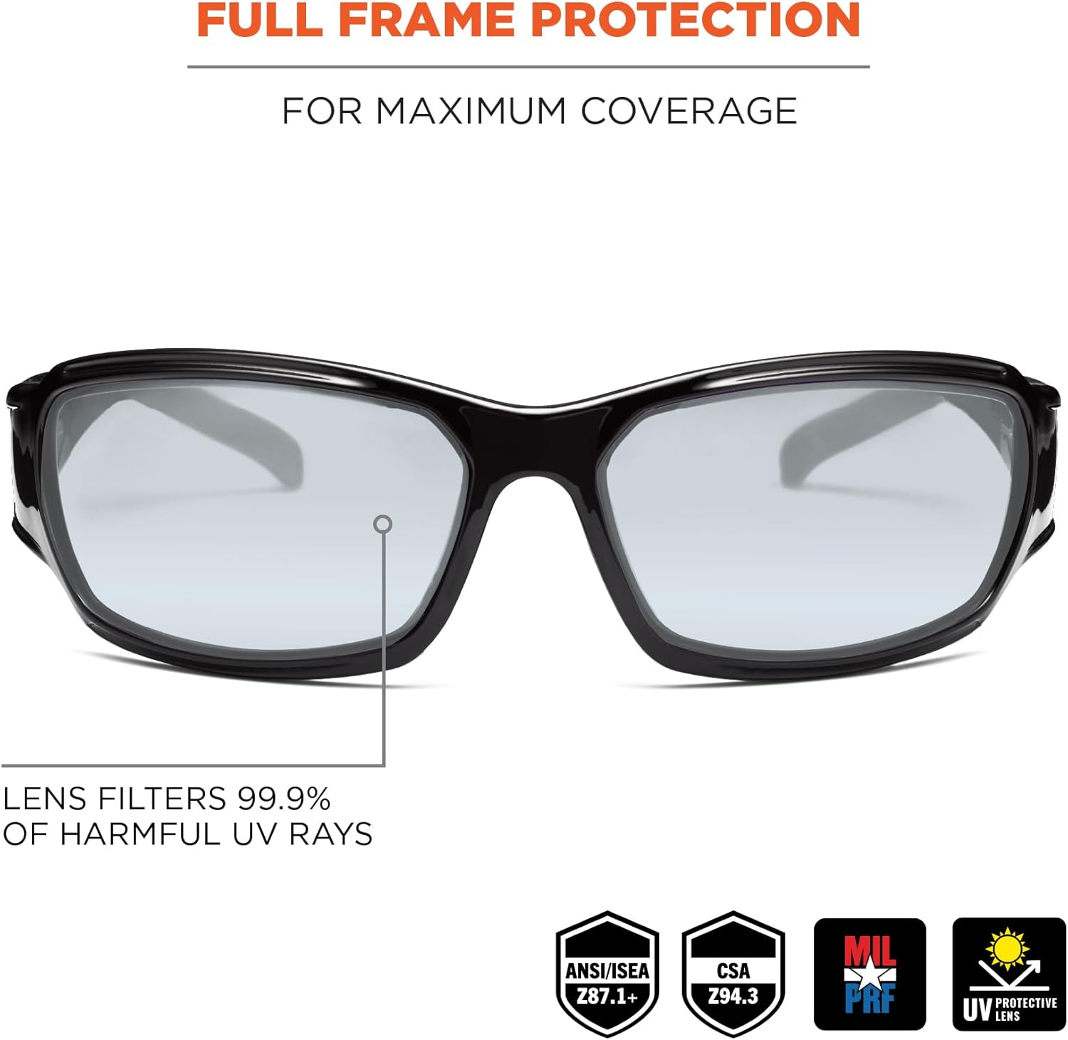 ERGODYNE Skullerz THOR Anti-Fog Safety Glasses