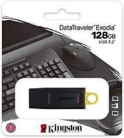 Kingston DataTraveler Exodia 128GB USB 3.2 Flash Drive DTX/128GB,Black