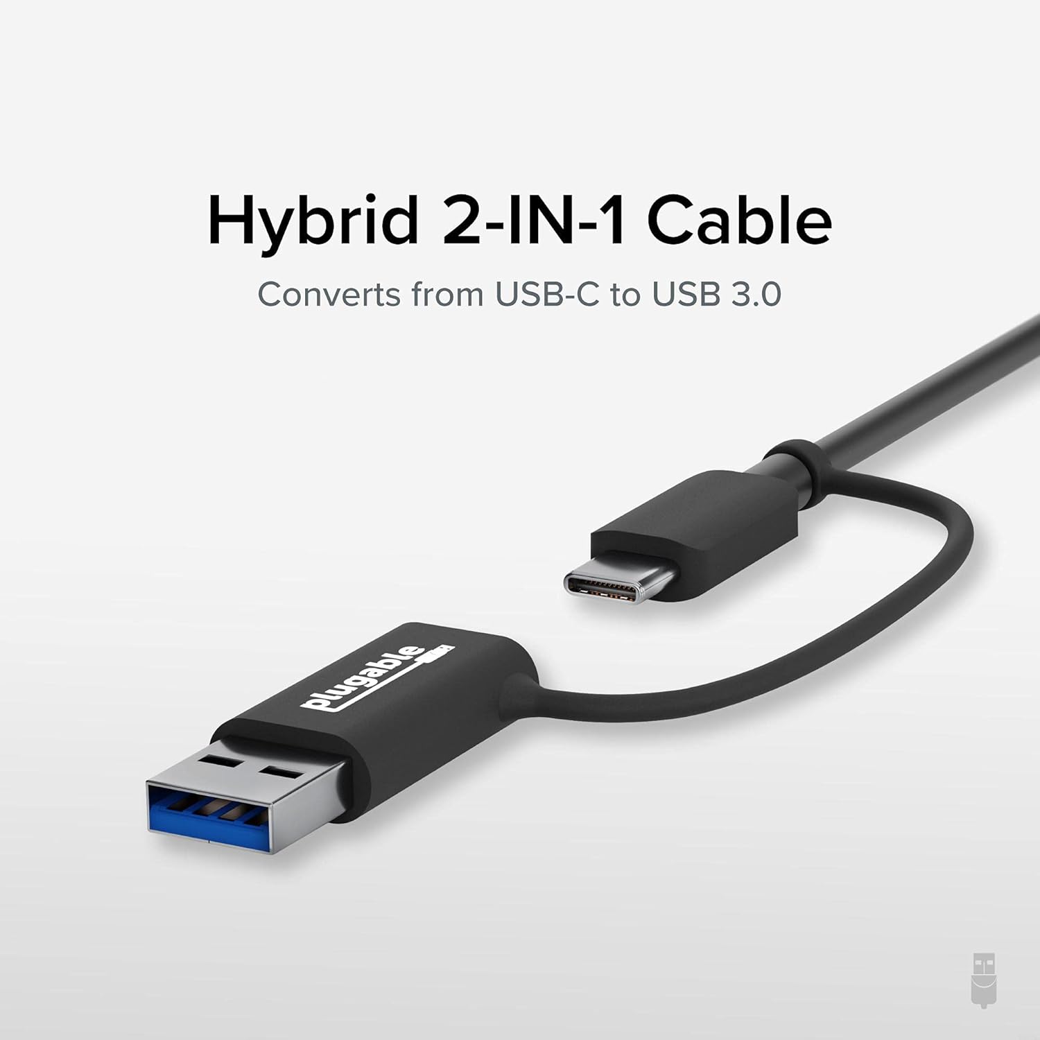 Plugable 2.5G USB-C and USB to Ethernet Adapter – Dual-Connector 2-in-1 USB-C to RJ45 2.5Gbps LAN