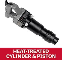 JET Chipping Hammer, Air-Powered, D-Handle/Open-Handle, Round/Hex Shank