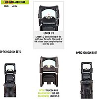 NIGHT FISION Optics Ready Stealth .330-.353 Night Sight Set for Glock 17/19/34