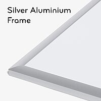 U Brands Magnetic Dry Erase Board, 20"x16", Silver Aluminum Frame, includes Marker and Magnet