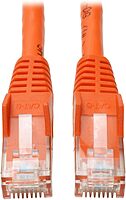 Eaton Tripp Lite Series Cat6 Gigabit Snagless Molded (UTP) Ethernet Cable (RJ45 M/M), PoE, Orange, 7 ft. (2.13 m) - N201007OR