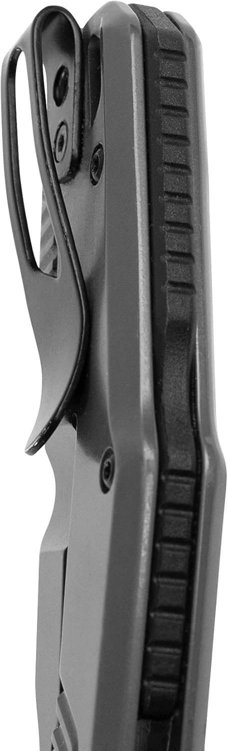 Kershaw Cannonball Pocket Knife, 3.5" D2 Carbon Steel Drop Point Blade, assisted opening with Flipper, Frame Lock, EDC