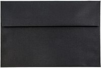 JAM PAPER Booklet Invitation Envelopes, Gummed Seal, 32-lb Linen, 30% Recycled