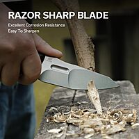 CIVIVI Propugnator EDC Fixed Blade Knife with Kydex Sheath, T-Clip and Lanyard, 4.15" D2 Blade