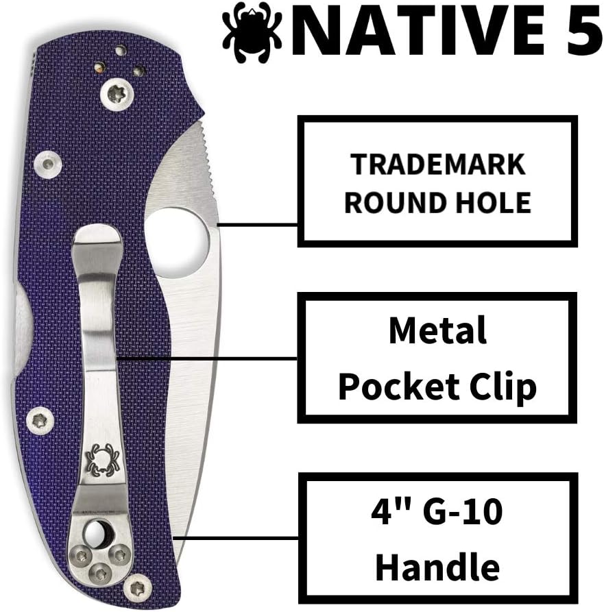 Spyderco Native 5 Folding Knife with 2.95" Blade