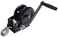 ATTWOOD Manual Boat Trailer Winch with 2" x 20' Nylon Strap