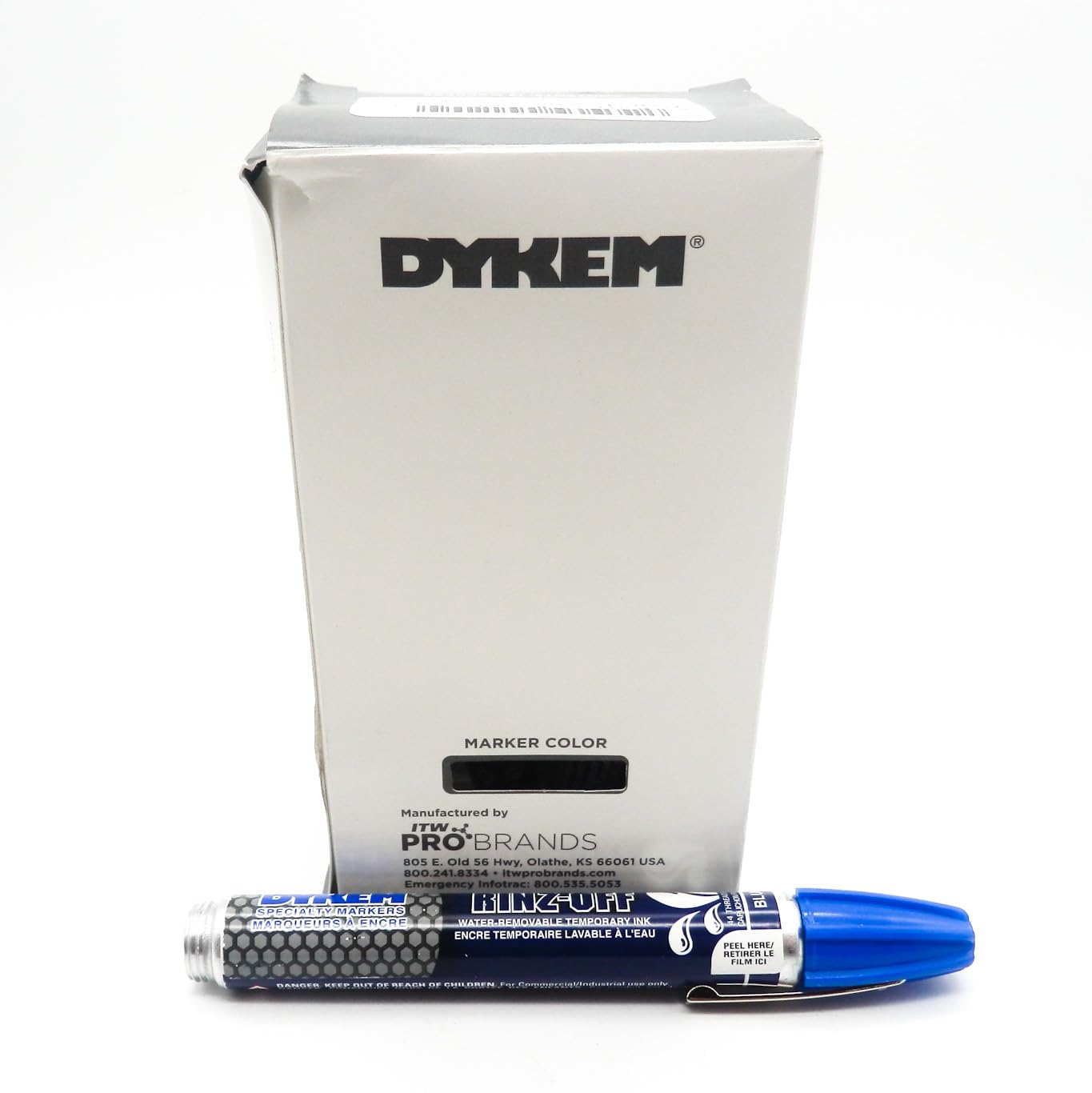 DYKEM, 44105, RINZ OFF 44 BLUE BROAD TIP