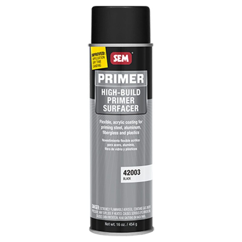 SEM High-Build Primer Surfacer - 20oz Aerosol Can - Black