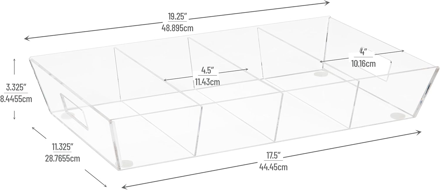 MIND READER Snack Tray Countertop Organizer